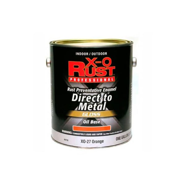 General Paint Interior/Exterior Paint, Gloss, Oil Base, Orange, 1 gal 802702 - main